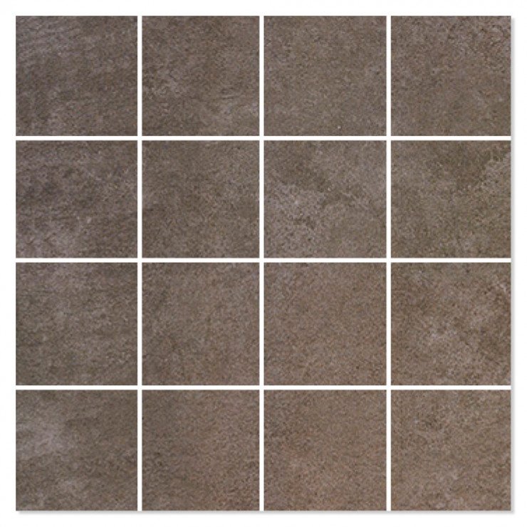 Mosaik Klinker Viceno Brun Mat 30x30 (7x7) cm-0